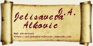 Jelisaveta Alković vizit kartica